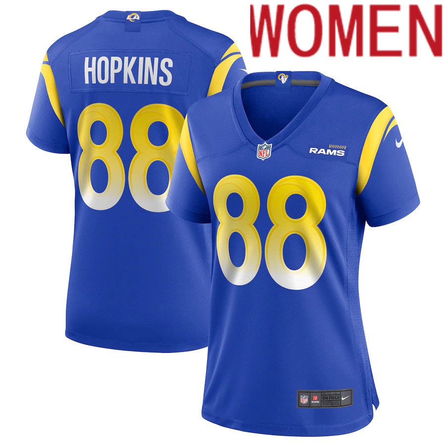 Women Los Angeles Rams 88 Brycen Hopkins Nike Royal Game NFL Jersey